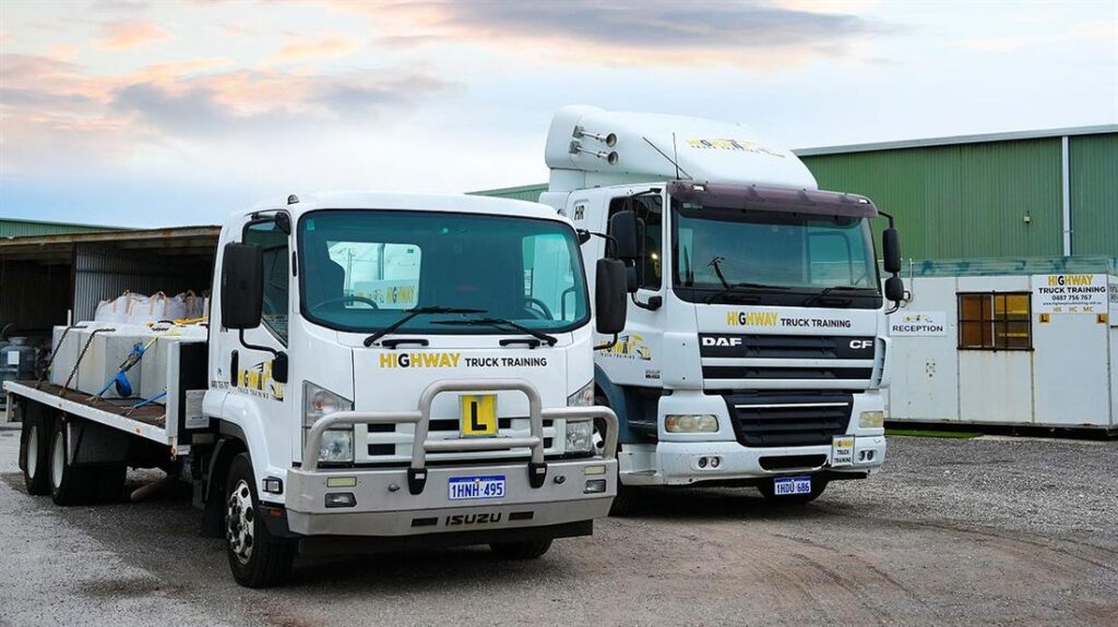 Training vehicles at the Cockburn Central yard